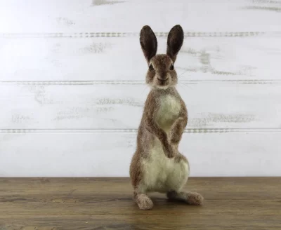 Image of Romeo the Rabbit needle felted figure